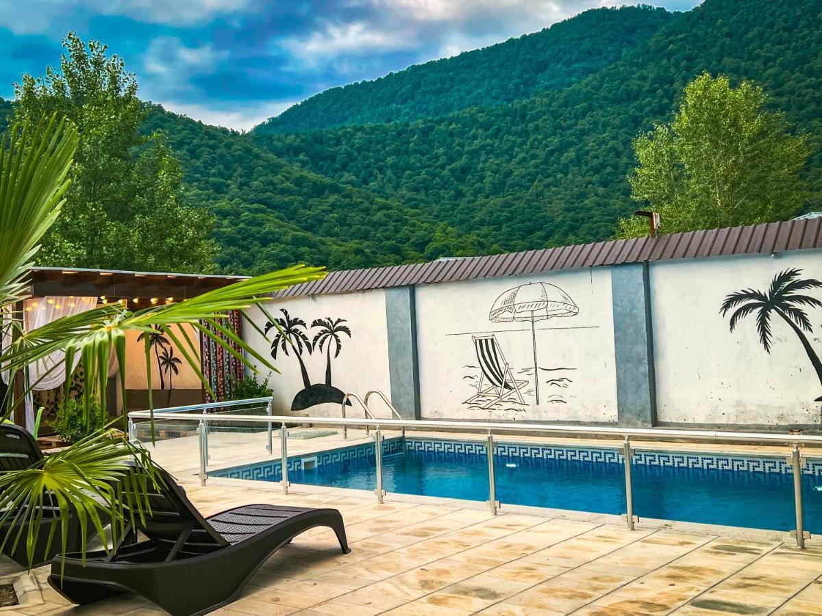 Villa Qafqaz Family Chalet Qəbələ Exterior foto